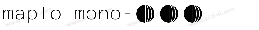 maplo mono字体转换